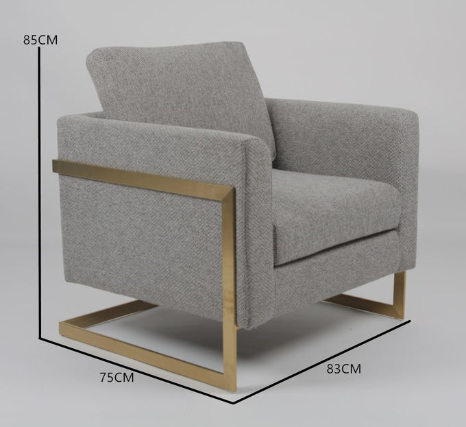 Sofà stile americano del salone di Gray Fabric 83*75*85CM 5