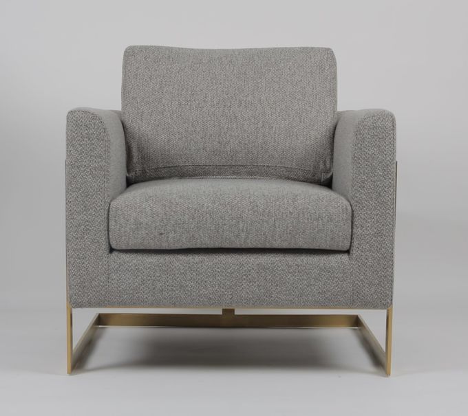 Sofà stile americano del salone di Gray Fabric 83*75*85CM 3