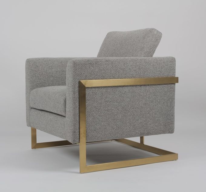 Sofà stile americano del salone di Gray Fabric 83*75*85CM 6