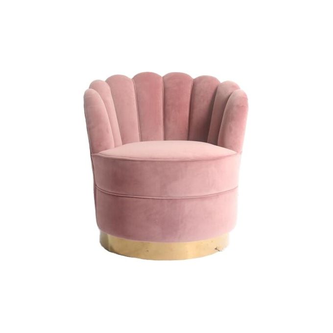 Il fiore moderno modella la base di Sofa With Gold ss del tessuto del velluto di W76cm 3