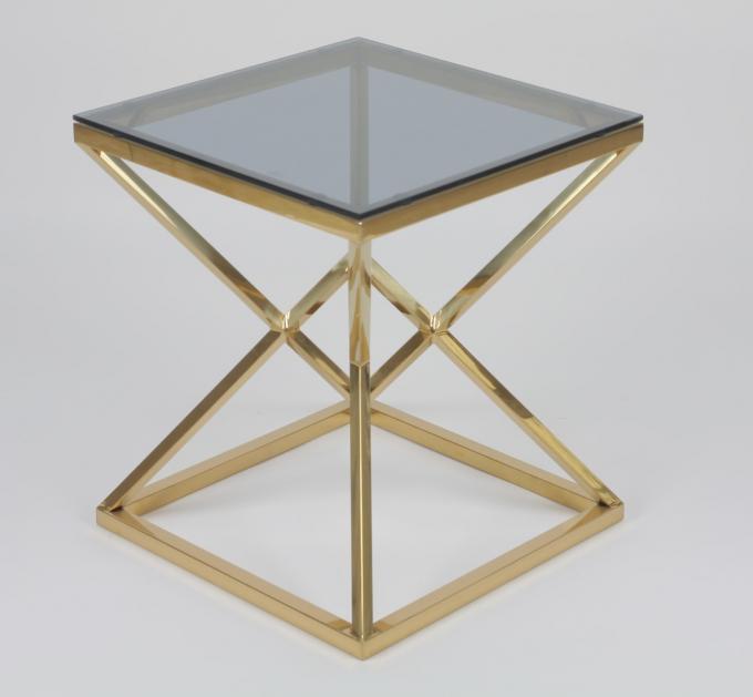 acciaio inossidabile moderno 0.47cbm di 50x50cm e tavolino da salotto di vetro 4