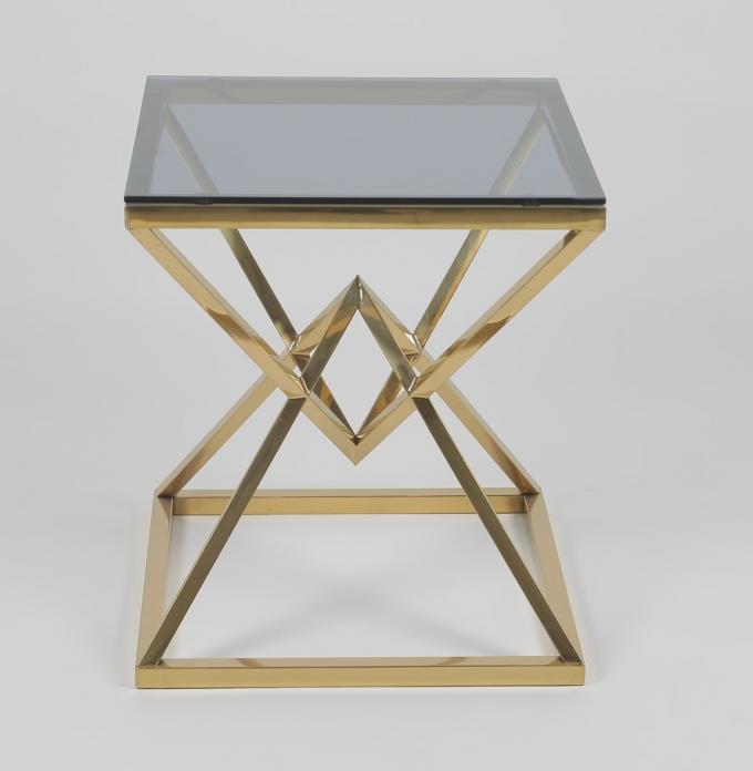 acciaio inossidabile moderno 0.47cbm di 50x50cm e tavolino da salotto di vetro 2