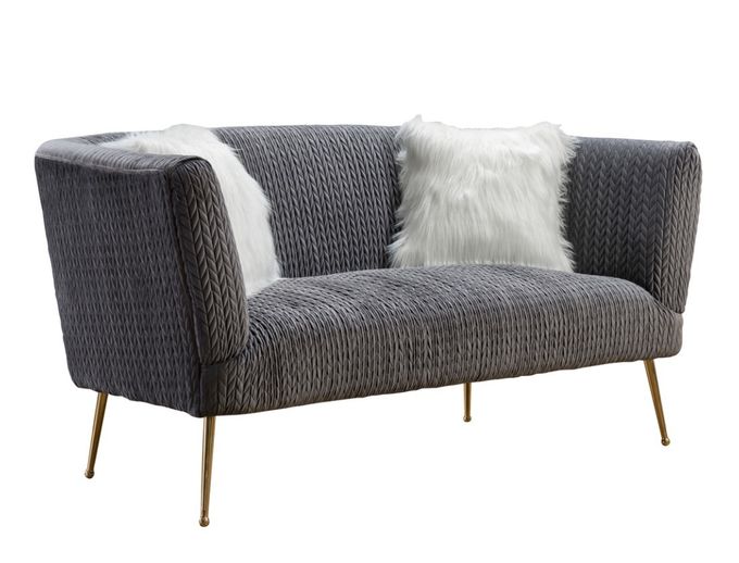 Sofà moderno del salone del tessuto dei sedili H74cm della mobilia 2 4
