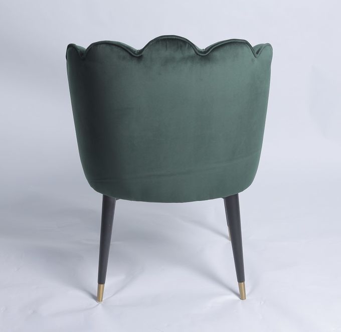 Sedia pranzante moderna del velluto nordico di W49cm D 47cm H82cm 1