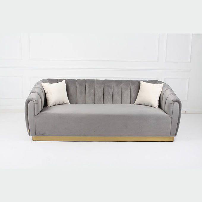 Velluto Sofa American Style Modern lungo di svago del salone 1