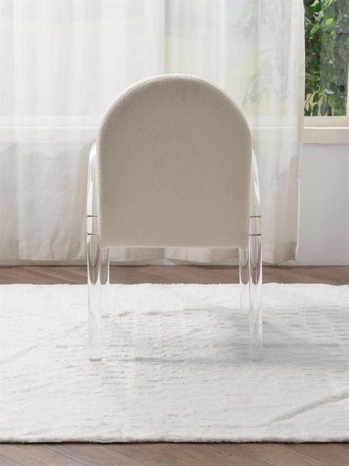 Decorazione domestica di lusso della sala da pranzo della luce contemporanea acrilica della sedia 3