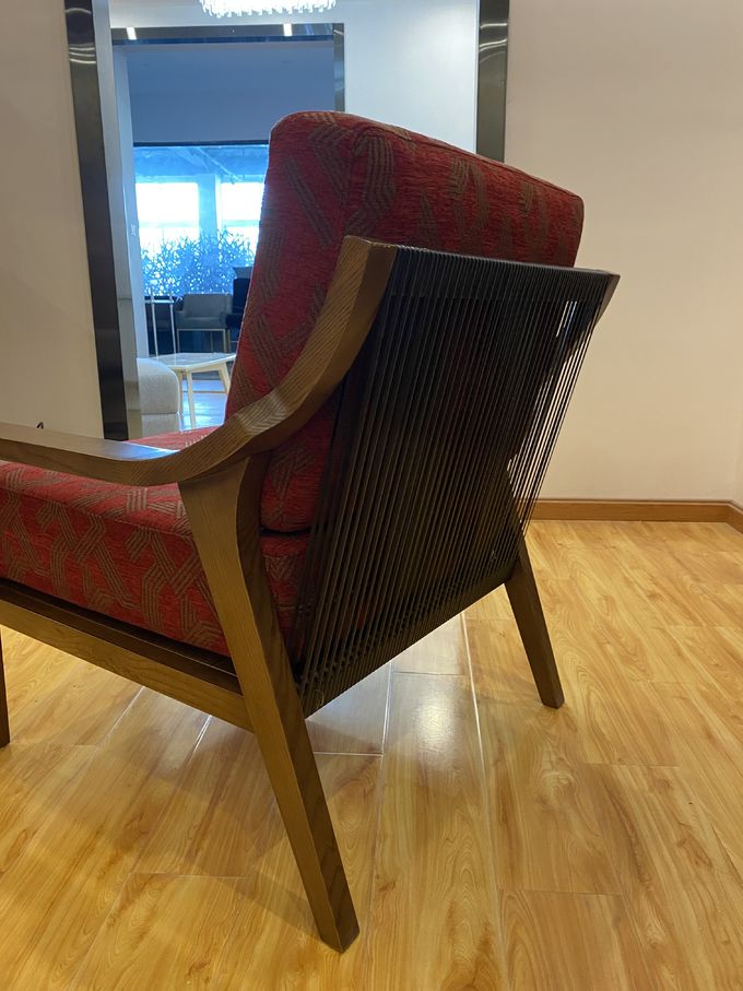 funiture comodo di legno solido dell'hotel di appartement di stile moderno della sedia del longue 1