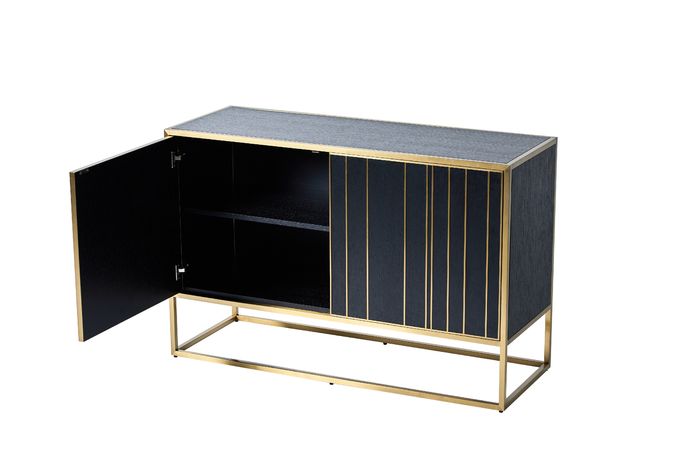 Stile di lusso del Governo della console del metallo delle doppie porte dell'acciaio inossidabile dell'oro 3
