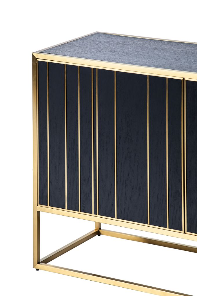 Stile di lusso del Governo della console del metallo delle doppie porte dell'acciaio inossidabile dell'oro 2